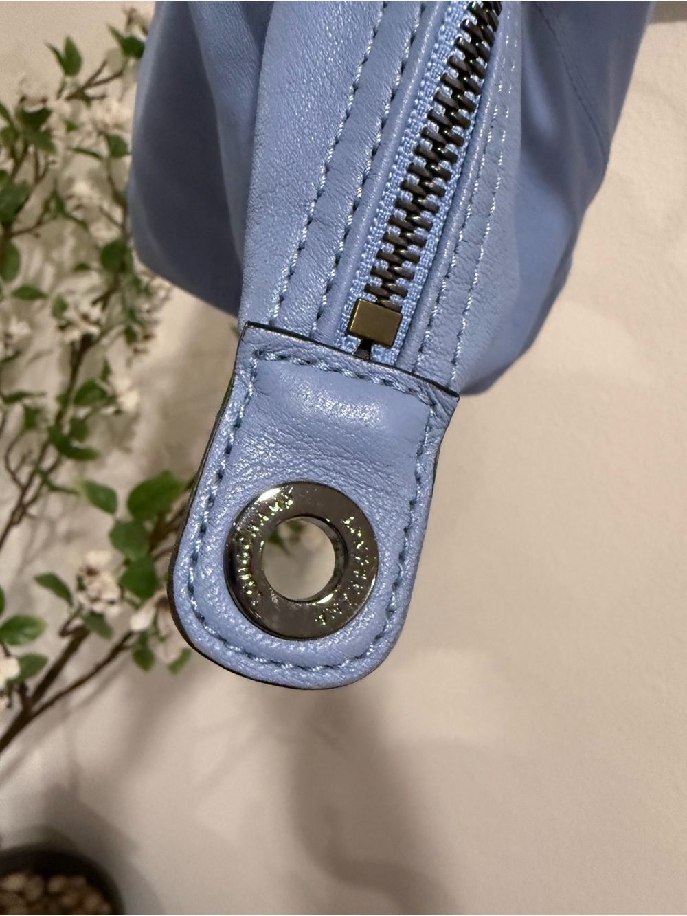 Longchamp Small Leather Tote in Periwinkle - Picture 3 of 9